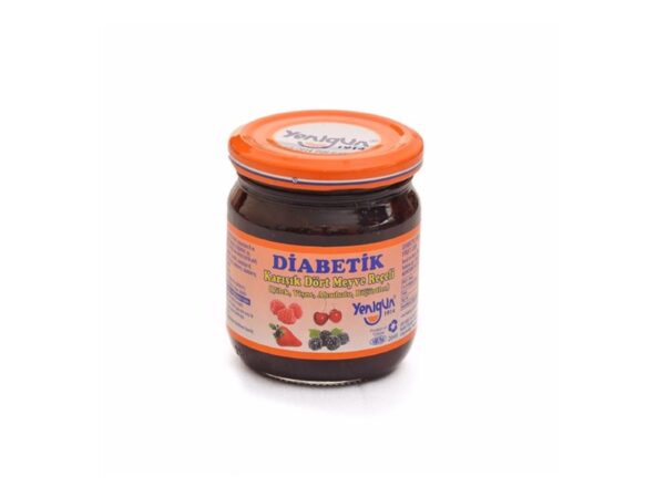 Yenigün Diyabetik Karışık Dört Meyveli Reçel 230 gr