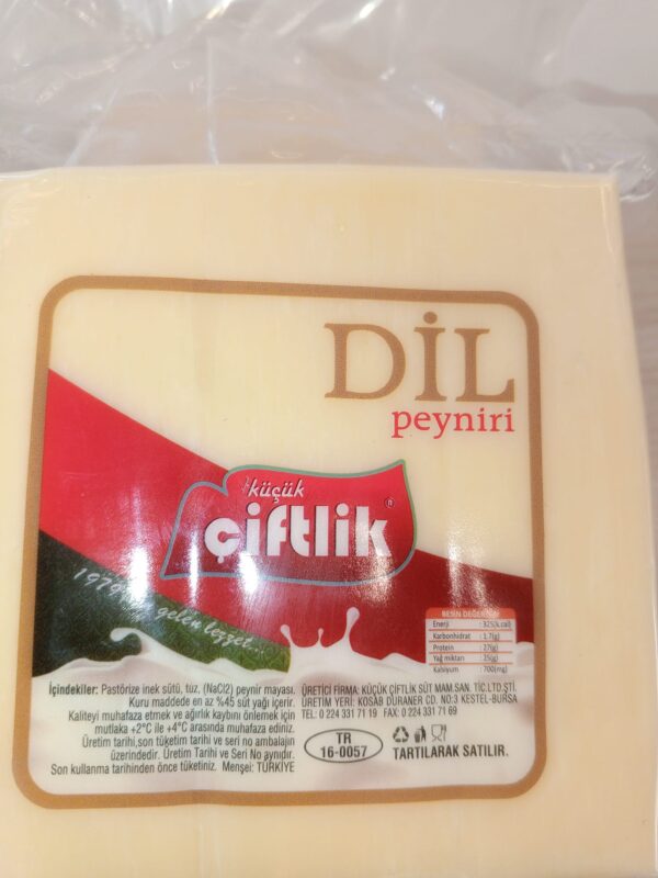 Dil Peyniri 270-290 Gr Vakumlu Ambalaj